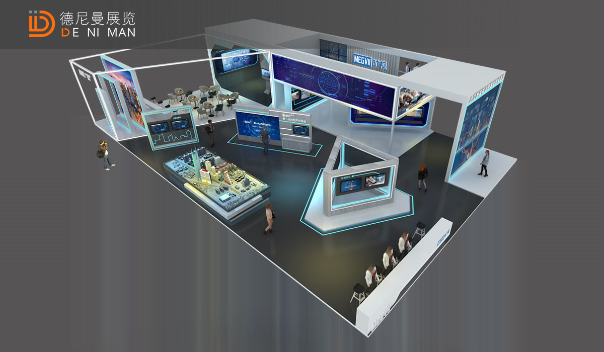 360㎡展会装修设计案例图