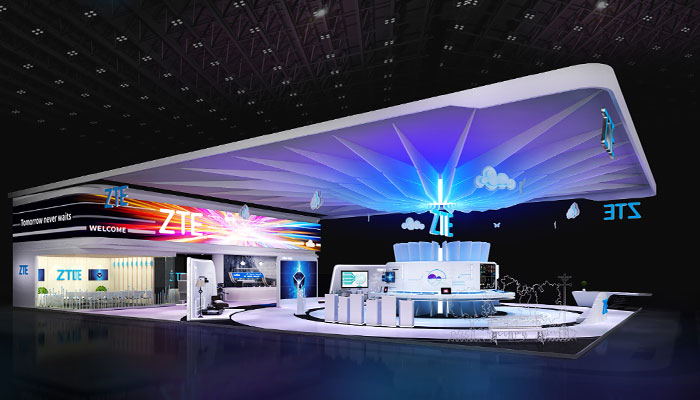 125㎡电子展展台设计搭建效果图