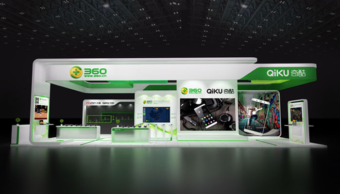 60㎡展览展会设计效果图
