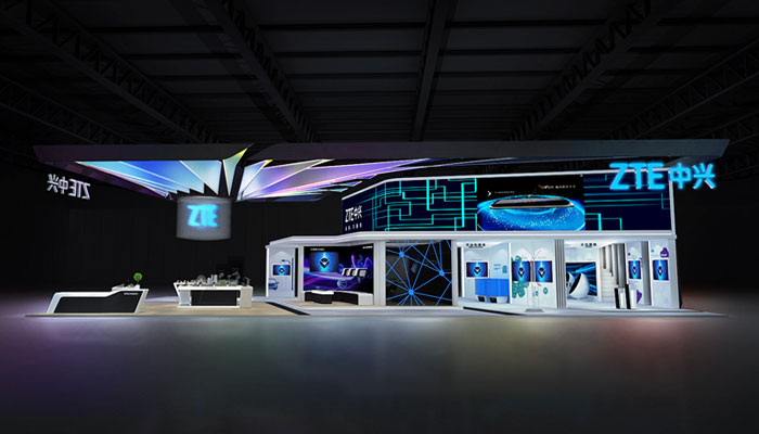 250㎡展览展台设计效果图